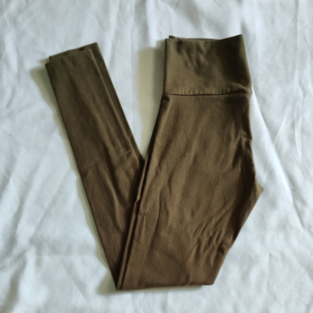 Brown High-Waisted Leggings